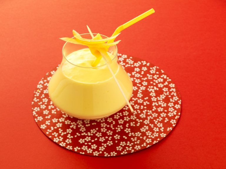 Smoothie Mangue, Orange et Chèvre Frais Soignon Professionnel