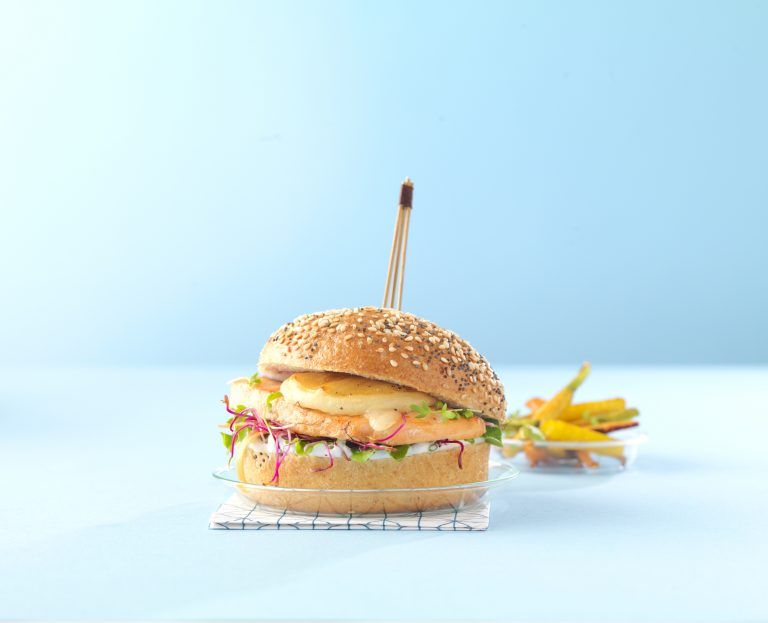 Burger de Saumon Frais et Chèvre à Rôtir Soignon Professionnel