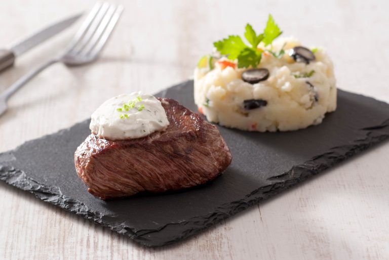 Pavé de boeuf au chèvre Soignon Professionnel