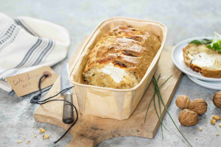 Cake chèvre noix Soignon