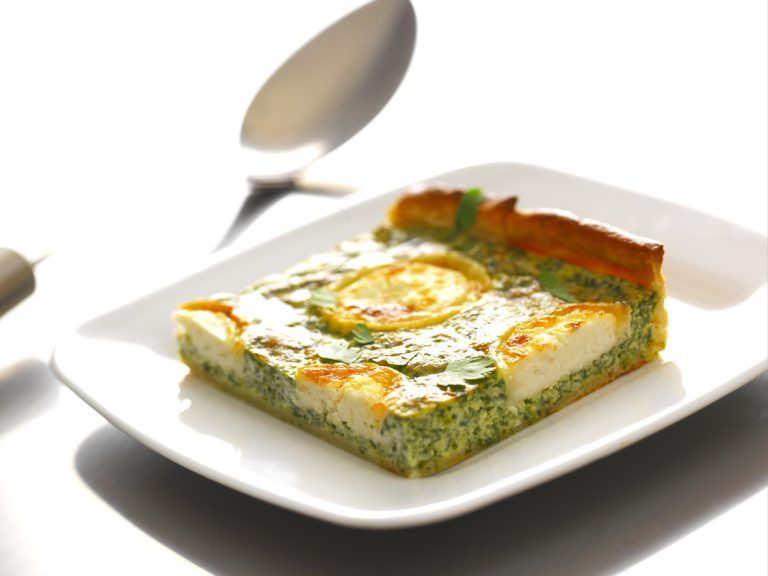 Tarte au Chèvre et aux Épinards