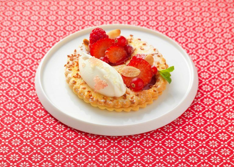 Sablé fruits rouges et crème fraîche Grand Fermage