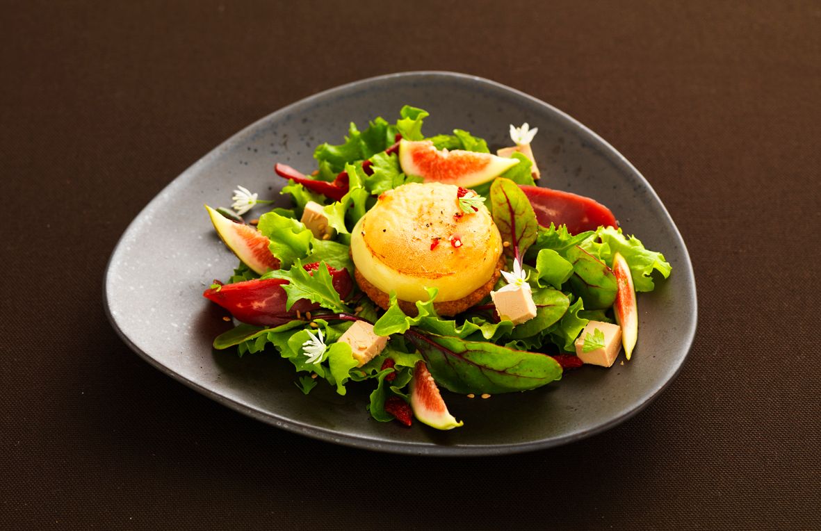 Salade de Chèvre Chaud au Cabécou Soignon