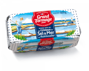 Beurre aux cristaux de sel de Noirmoutier 250g Grand Fermage