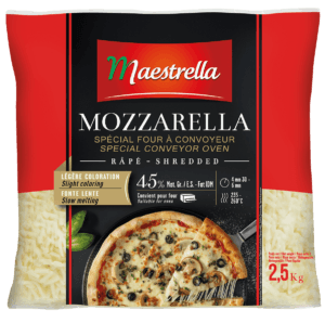 Mozzarella spéciale four à convoyeur râpée Maestrella