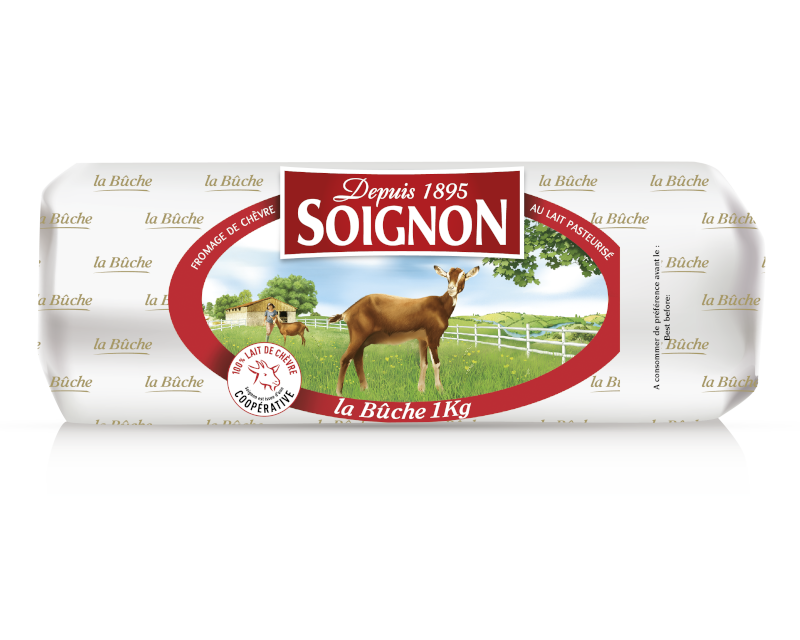 Bûche de Chèvre emballée 1 kg Soignon