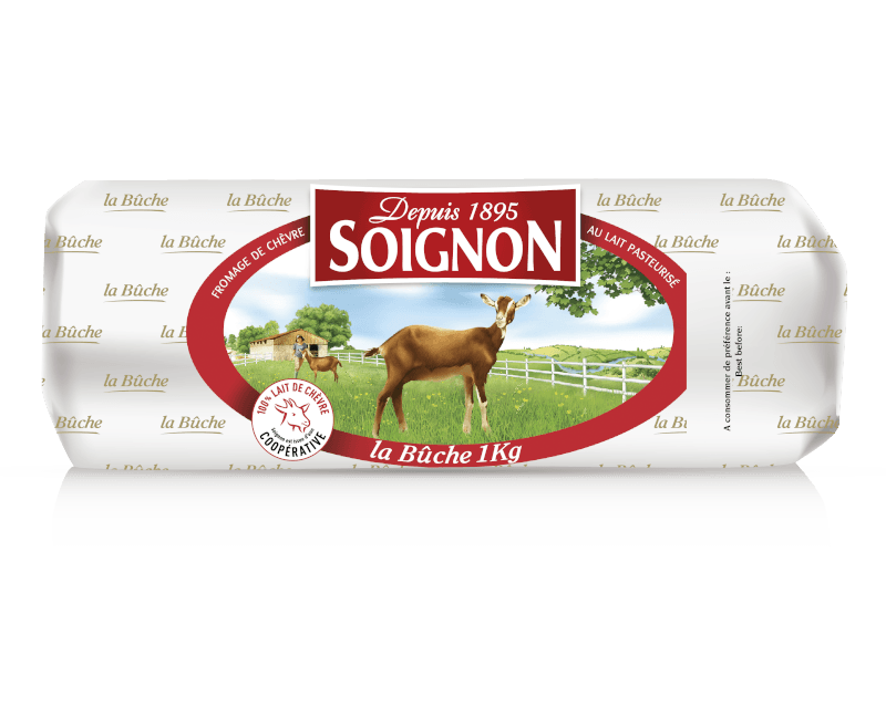 Bûche de Chèvre emballée 1 kg Soignon