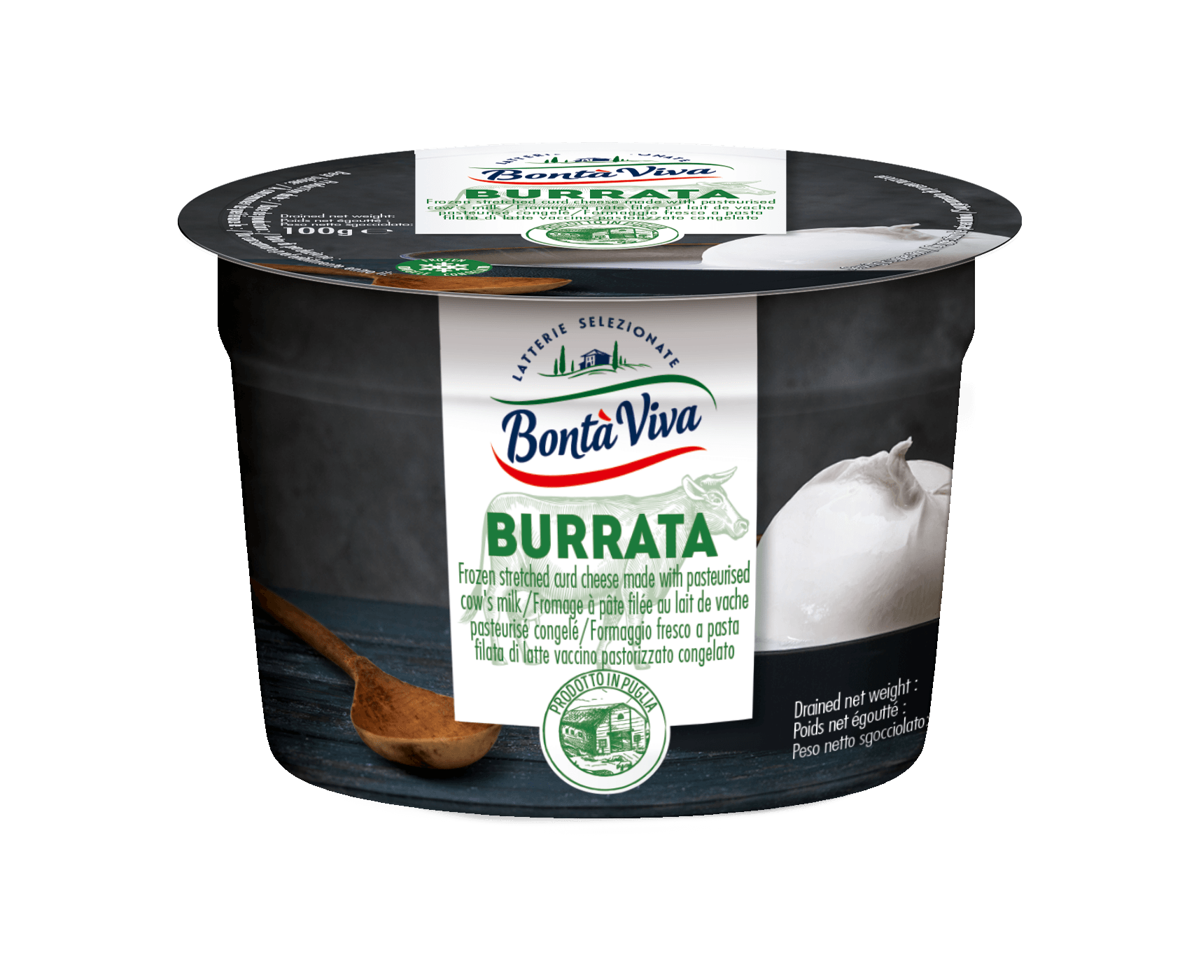 Burrata congelée pour professionnels Bontà Viva