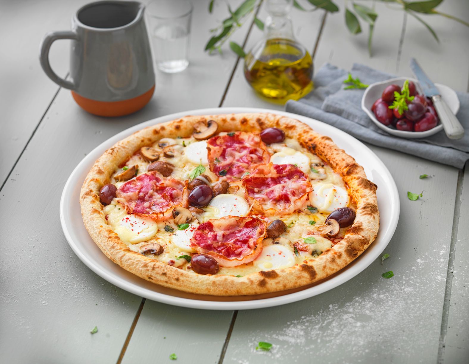 Pizza Pancetta Recette Eurial Food Service