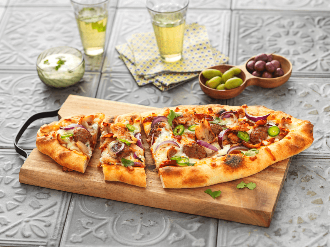 Pizza Kebab au piment doux Recette Eurial FSI