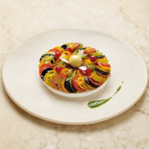 SOIGNON - Recette Mosaïque de couleurs autour de la tomate et du chèvre