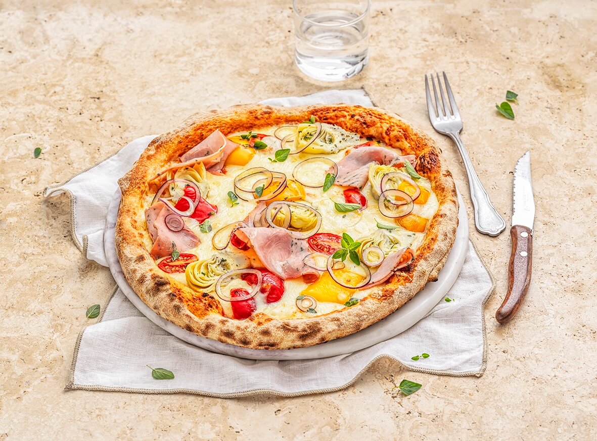 Pizza primavera à la mozzarella Fior di latte, Eurial Food Industry