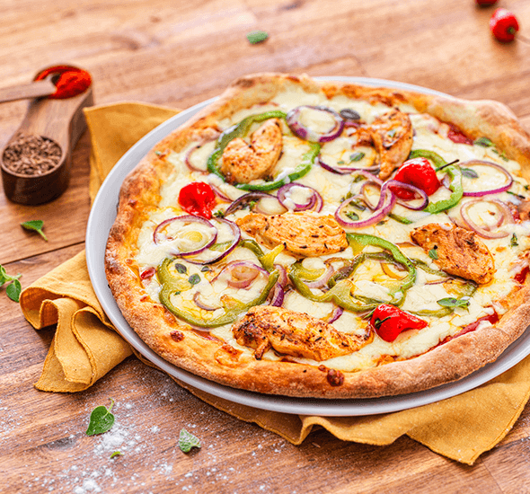 Pizza colorée à la mozzarella Maestrella